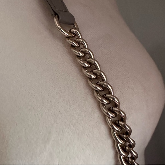 Rebecca Minkoff Mini M.A.C. Taupe + Gold Stud Crossbody and Clutch - Picture 8 of 10